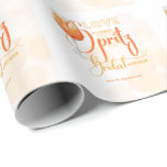 Liefde op het eerste SPRITZ Modern Oranje Bruidsdo Cadeaupapier<br><div class="desc">Mooie liefde op het eerste Spritz sinaasappel bruidsdouche fleslabels</div>