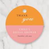 Liefde Op Het Eerste Spritz Moderne Bruidsborrel Bedankjes Labels (Voorkant)