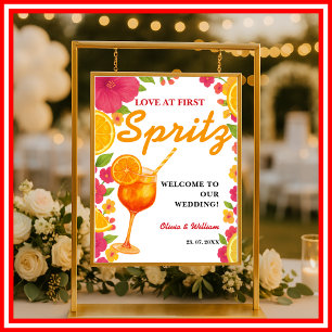 Liefde op het Eerste Spritz Oranje Bruidsfeest B Poster