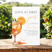 Liefde op het Eerste Spritz Oranje Bruidsfeest Kaart