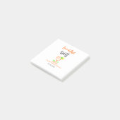 Liefde op het eerste spritz oranje zwarte bruids d post-it® notes (Schuin)