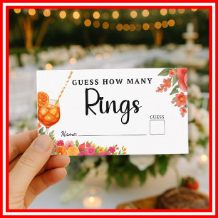 Liefde Op Het Eerste Spritz Raad Hoeveel Ringen Br Informatiekaartje