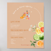 Liefde Op Het Eerste Spritz | Signature Drank Poster (Voorkant)