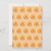 Liefde op het Eerste Spritz Sinaasappel Bruidsfees Kaart (Achterkant)