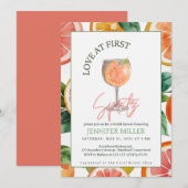 Liefde op het eerste Spritz-uitnodiging Kaart (Voorkant / Achterkant)