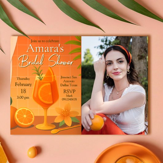 Liefde op het eerste Spritz Vrijgezellenfeest met  Kaart