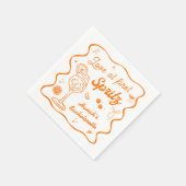 Liefde Op Het Eerste Spritz Vrijgezellenfeest Servet (Hoek)