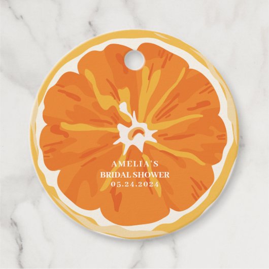 Liefde op het eerste spritz zomer Bruidsmeisjesfe Bedankjes Labels (Voorkant)