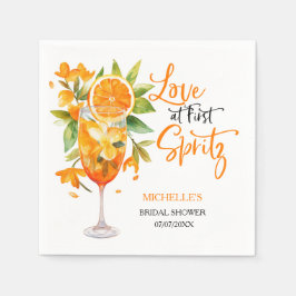 Liefde Op Het Eerste Spritz Zomer Cocktail Bruidsf Servet