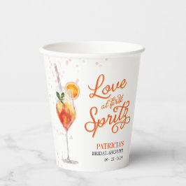 Liefde op het Eerste Spuitje Bruidsfeest Papieren Bekers