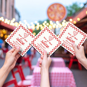 Liefde op het eerste stuk Last Slice Pizza Bachelo Servet