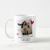 Liefde Op Het Eerste Swipe Foto Mok Cadeau (Links)