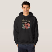 Liefde op het eerste typefout | Romantische tekstb Hoodie (Voorkant volledig)