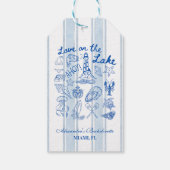 Liefde op het Meer Bachelorette Cadeaulabel (Achterkant)