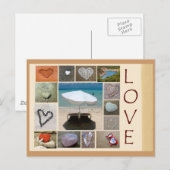Liefde op het strand briefkaart (Voorkant / Achterkant)