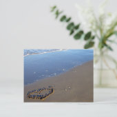 Liefde op het strand briefkaart (Staand voorkant)
