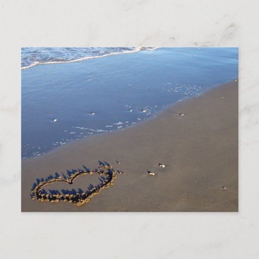 Liefde op het strand briefkaart (Voorkant)