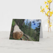 liefde op het wenskaart van de bergen kaart (Gele Bloem)