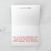 LIEFDE op OVER~flow Feestdagen Kaart (Binnen)