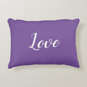 "Liefde" op  Paarse Accent Pillow Kussen