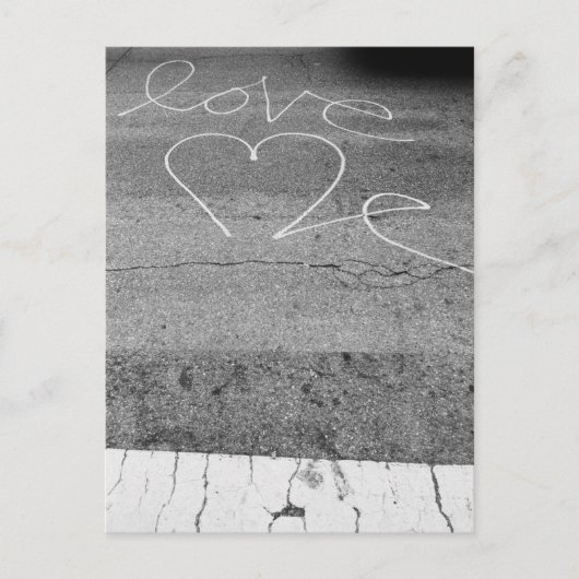 Liefde op straat briefkaart (Voorkant)