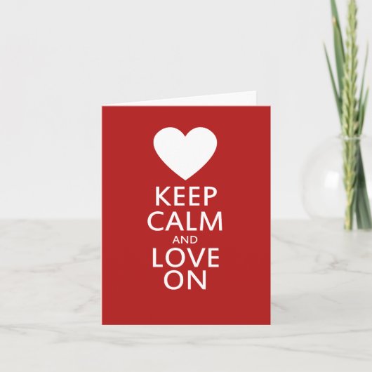 Liefde op Valentijnsdag Feestdagen Kaart (Voorkant)