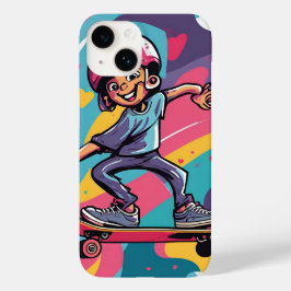 Liefde op wielen - Cool Skateboarden Heart Design Case-Mate iPhone 14 Hoesje