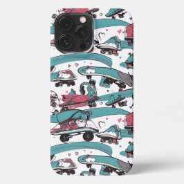 Liefde op wielen - Cool Skateboarden Heart Design iPhone 13 Pro Max Hoesje