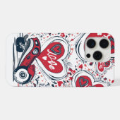 Liefde op wielen - Cool Skateboarden Heart Design  iPhone Hoesje (Achterkant horizontaal)