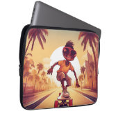 Liefde op wielen - Cool Skateboarden Heart Design  Laptop Sleeve (Voorkant Rechts)