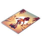 Liefde op wielen - Cool Skateboarden Heart Design Notitieboek (Linkerzijde)