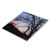 "Liefde op zonsondergang: Loss of a Cat" Memorial Tegeltje (Zijkant)