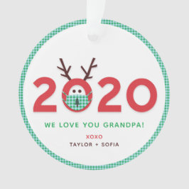 Liefde Opa 2020 Custom Foto Acryl Ornament