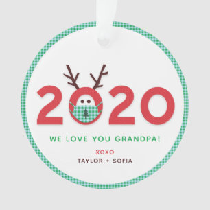 Liefde Opa 2020 Custom Foto Acryl Ornament