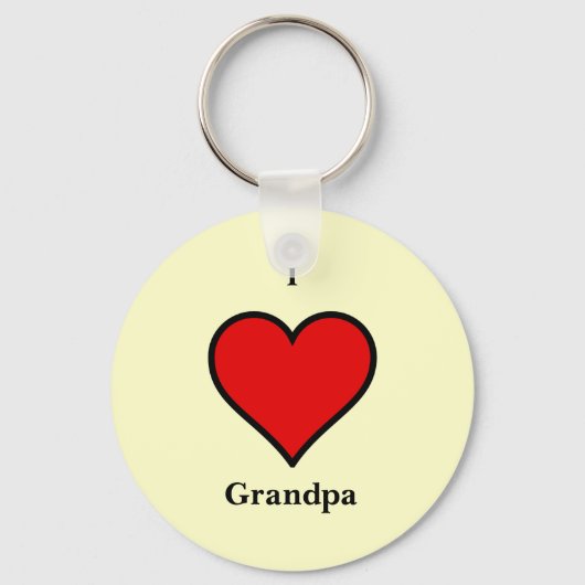 Liefde Opa Sleutelhanger (Voorkant)
