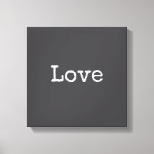 Liefde opgespannen canvasprint