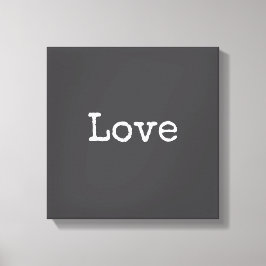 Liefde opgespannen canvasprint canvas afdruk