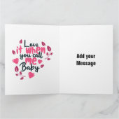 Liefde - Opgevouwen Wenskaart Kaart (Binnen)