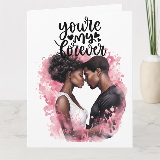 Liefde - Opgevouwen Wenskaart Kaart (Voorkant)