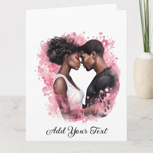 Liefde - Opgevouwen Wenskaart Kaart (Voorkant)