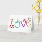 Liefde opknoping uit te drogen romantische boho kl kaart (Gele Bloem)