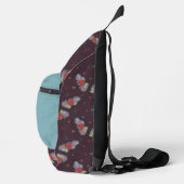 Liefde Opmerking: Doodle Heart Music Lovers Naam B Sling Bag (Rechts)