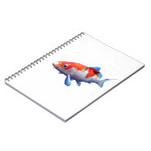 Liefde Oranje en witte goudvis Notitieboek (Linkerzijde)