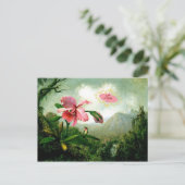 Liefde, Orchid en Hummingbird bij een waterval Briefkaart (Staand voorkant)