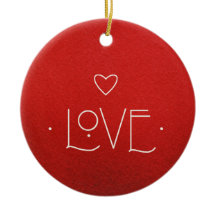 LIEFDE Ornament, MET GEPERSONALISEERDE BOODSCHAP O
