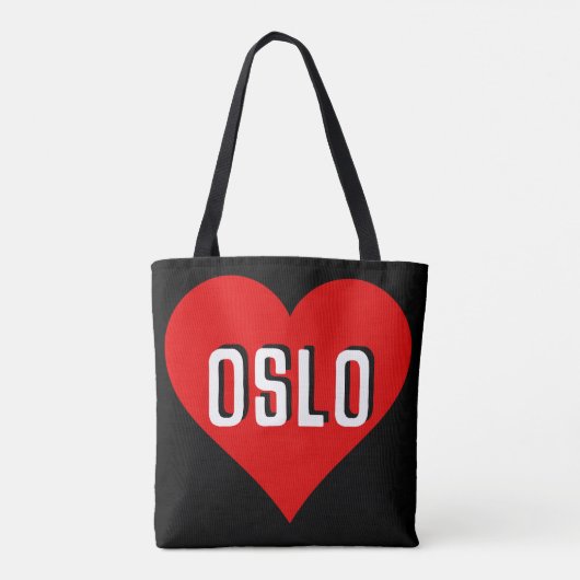 Liefde Oslo. Tote Bag (Achterkant)