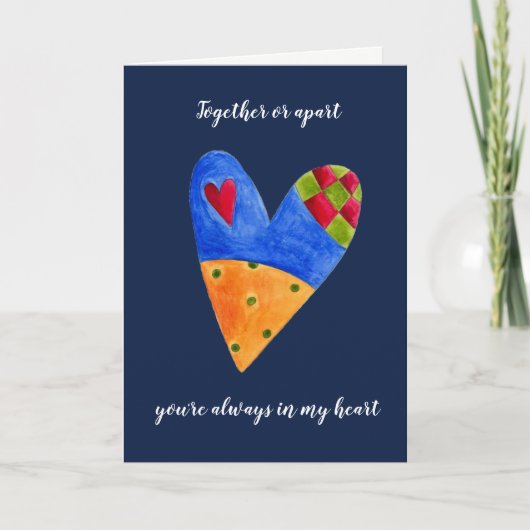 Liefde over de feestelijke feestdag van Miles Feestdagen Kaart (Voorkant)