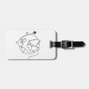 🌍 Liefde over de hele wereld ✈️ Bagagelabel