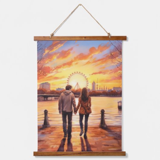 Liefde over de hele wereld hangend wandkleed (Voorkant 2)