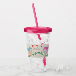 Liefde over de mijlen acryl drinkbeker